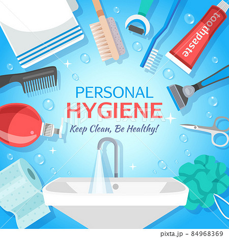 Healthy Personal Hygiene Background 84968369