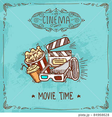 Cinema poster sketch Cinema poster sketch 84968628