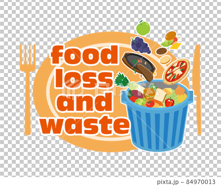 Illustration material with the image of food loss Illustration material with the image of food loss 84970013
