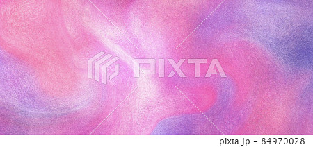 ざらざらテクスチャ ピンクと紫のマーブル模様の横長抽象バナー 背景 粒子 レトロのイラスト素材