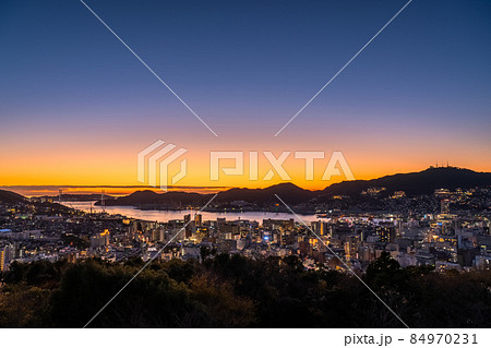 《長崎県》長崎の夜景・日本三大夜景・風頭公園 84970231