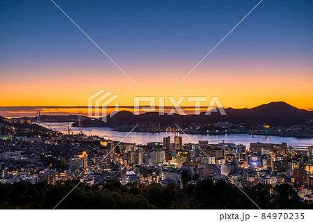 《長崎県》長崎の夜景・日本三大夜景・風頭公園 《長崎県》長崎の夜景・日本三大夜景・風頭公園 84970235