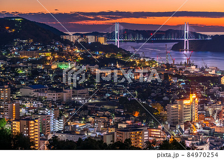 《長崎県》長崎の夜景・日本三大夜景・風頭公園 84970254
