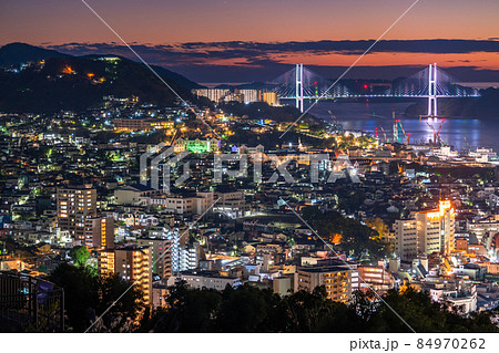 《長崎県》長崎の夜景・日本三大夜景・風頭公園 《長崎県》長崎の夜景・日本三大夜景・風頭公園 84970262