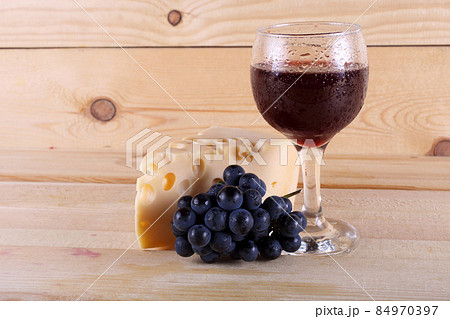 Wine, grape and cheese Wine, grape and cheese 84970397