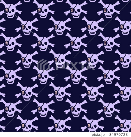 Vector illustration of a seamless pattern with a skull.Pink and purple color. Poster, for printing on textiles, for wall design. Hand-drawn style Vector illustration of a seamless pattern with a skull.Pink and purple color. Poster, for printing on textiles, for wall design. Hand-drawn style 84970728