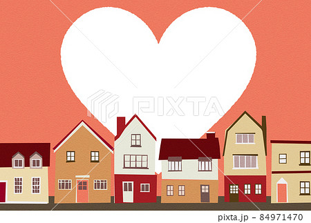 背景素材_ヨーロッパ風の街並み 84971470