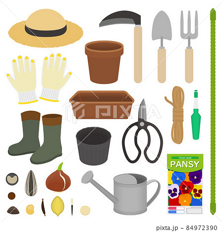 家庭菜園のイラストセット 84972390