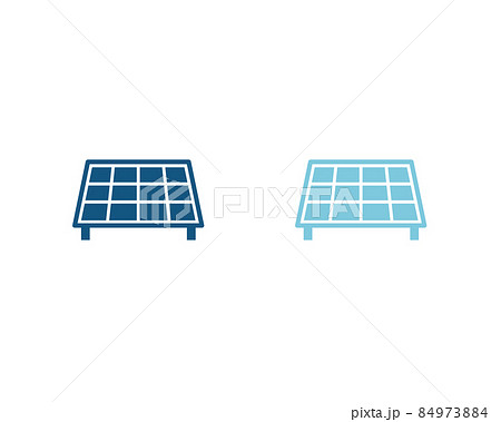 環境アイコン　太陽光発電　電気　自然エネルギー　SDGs 84973884