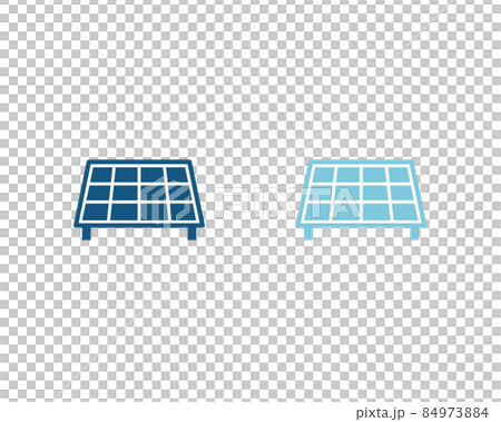 環境アイコン　太陽光発電　電気　自然エネルギー　SDGs 84973884