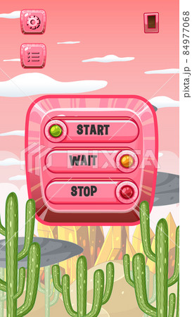 A Game Template Desert Forest Scene 84977068