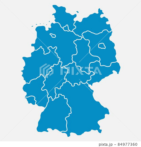 doodle freehand drawing of germany map. 84977360