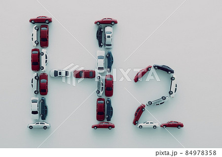 自動車のミニチュア模型で描いた環境に関する英文字 自動車のミニチュア模型で描いた環境に関する英文字 84978358