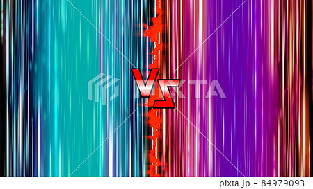 VS画面の背景7　水色vs紫　電撃 84979093