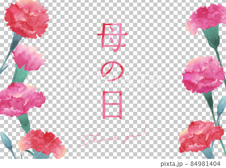 Mother's day carnation vector illustration background 84981404