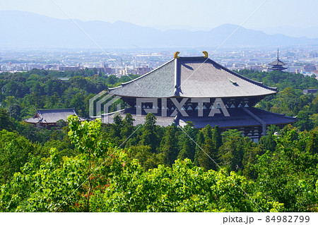 東大寺大仏殿と興福寺五重塔(奈良市) 東大寺大仏殿と興福寺五重塔(奈良市) 84982799