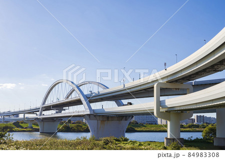 【都市風景】首都高速道路 中央環状線江北ジャンクション 84983308