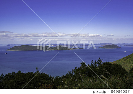 屋島　女木島と男木島　香川県高松市 84984037
