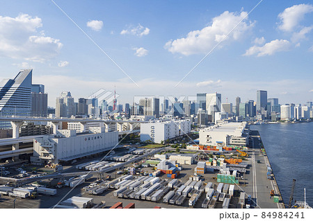【都市風景】芝浦埠頭コンテナターミナル 84984241