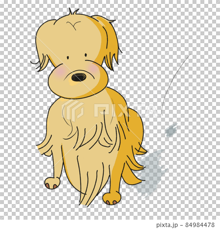 おすわりする犬 84984478