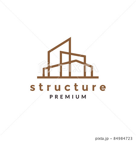 modern minimalist building home future architect logo design vector graphic symbol icon sign illustration creative idea 84984723