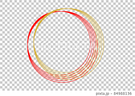 Mizuhiki style decoration circle design 84988136