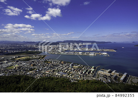 高松市街地　高松港周辺　香川県高松市 84992355