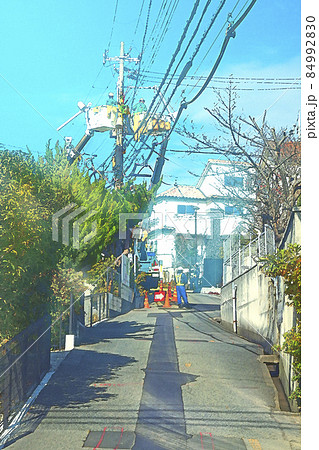 電柱工事 作業員 84992830