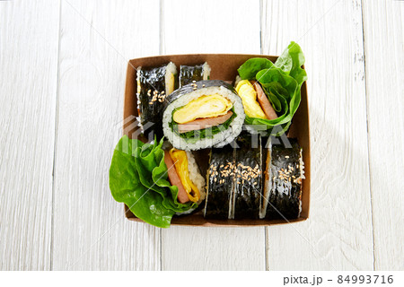 のり巻き 粉飾 韓国料理 84993716