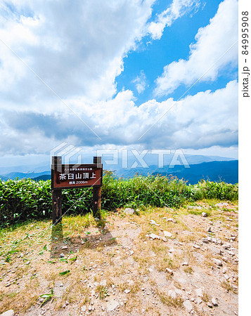 信州ビーナスライン・茶臼山登山 山頂の風景 信州ビーナスライン・茶臼山登山 山頂の風景 84995908