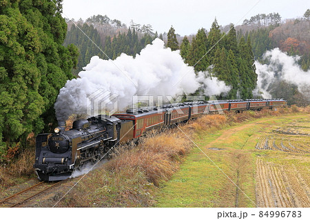 紅葉の磐越西線SL 紅葉の磐越西線SL 84996783