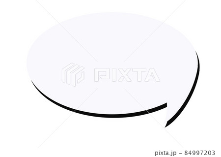 セリフ　吹きだし立体的 84997203