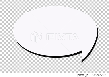 セリフ　吹きだし立体的 84997203