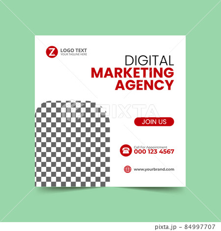 Green Marketing Social Media Post Design Template Green Marketing Social Media Post Design Template 84997707