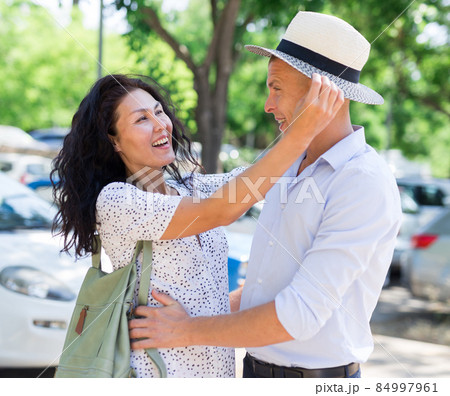 couple having a date couple having a date 84997961