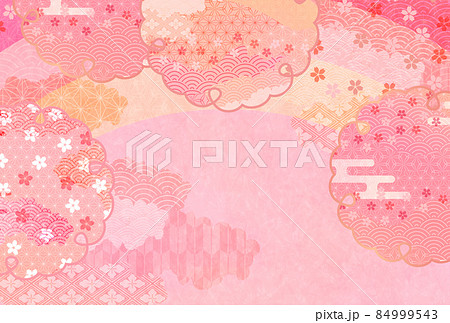 桜　和柄　春　背景 84999543