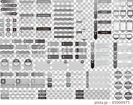 Presentation material set Monotone 85000975