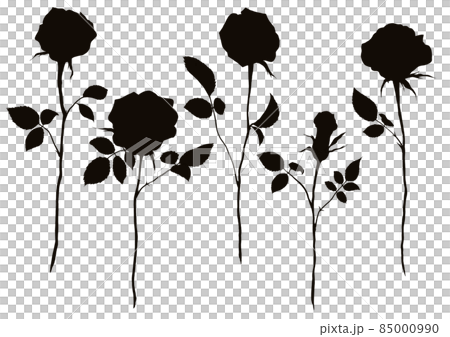 玫瑰剪影單色 85000990