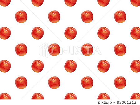 シンプルでかわいい林檎の壁紙パターン01のイラスト素材