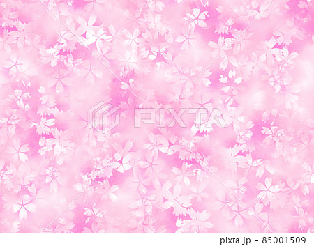 シームレスな桜素材（水彩） 85001509