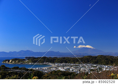 鎌倉の秋 水道山、パノラマ台からの絶景 相模湾と富士箱根 鎌倉の秋 水道山、パノラマ台からの絶景 相模湾と富士箱根 85002520