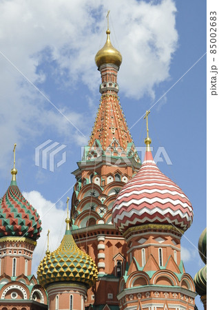 ロシア、モスクワ、赤の広場、ワシリー寺院（ポクロフスキー聖堂） 85002683