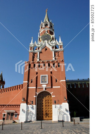 ロシア、モスクワ、赤の広場、スパスカヤ塔、クレムリン 85002725