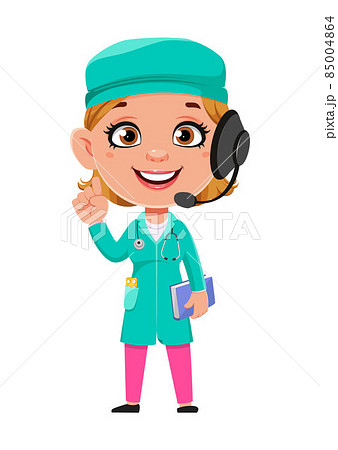 Doctor Woman Cartoon Characterのイラスト素材 Doctor Woman Cartoon Characterのイラスト素材