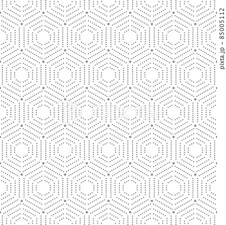 Seamless Vector Pattern With Octagonal Dotted Shapes 85005112