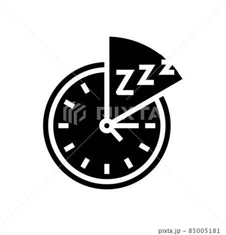 sleep restriction glyph icon vector illustration sleep restriction glyph icon vector illustration 85005181
