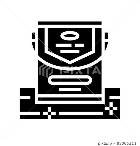 parquet varnish glyph icon vector illustration 85005211