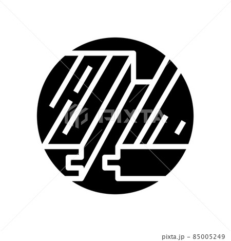 laminate flooring installation glyph icon vector illustration 85005249