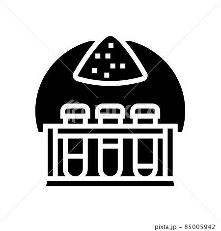 inorganic chemistry glyph icon vector illustration 85005942