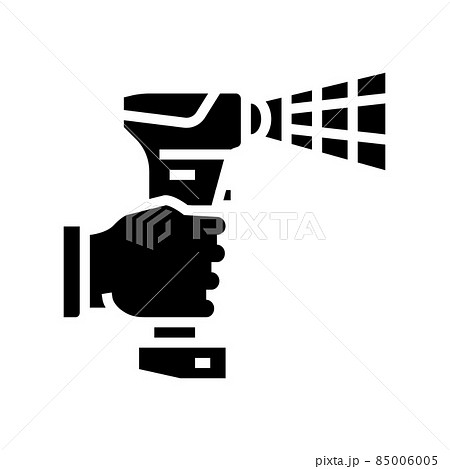3d scanner glyph icon vector illustration 85006005